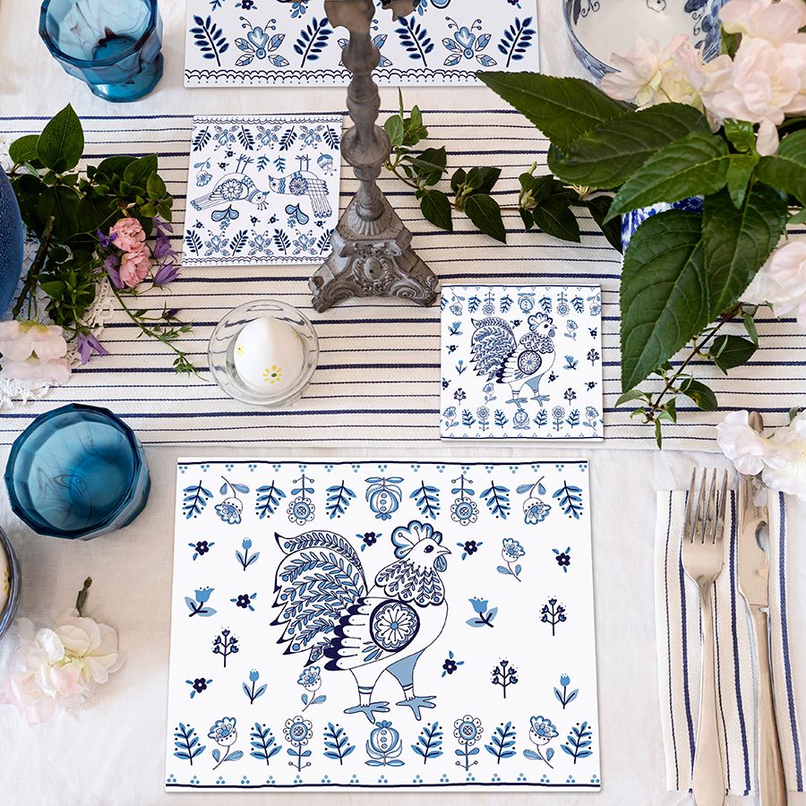 Delft collection coasters & tablemats